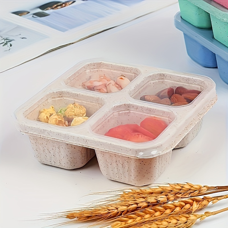 Food Prep Snacks - مجموعة من 2 علب غداء بلاستيكية