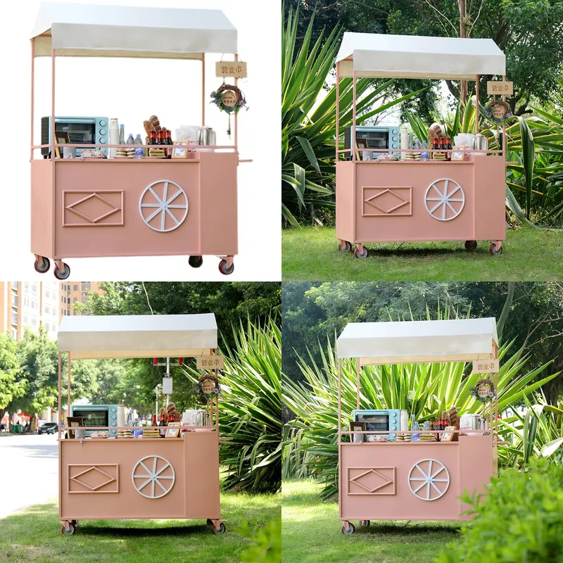 Snacks Food Stall - عربة وجبات خفيفة متنقلة تدفع باليد