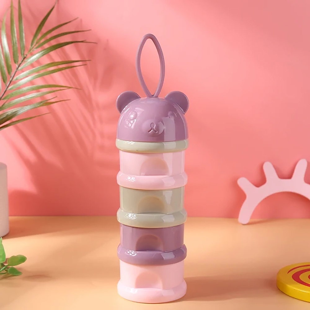 Food Snacks For 1 Year Old - 4 شبكة المحمولة الحليب مسحوق حاوية