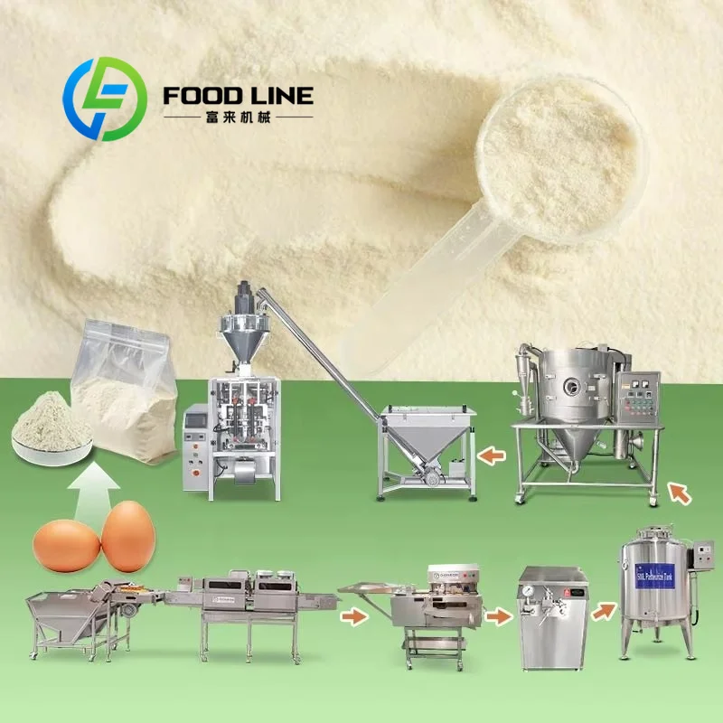 Food Protein Snacks - خط إنتاج مسحوق بياض البيض على