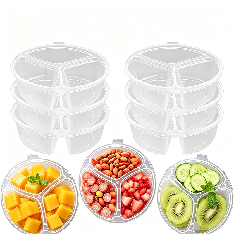 Food Prep Snacks - 5-20 قطعة علب وجبات خفيفة بثلاثة