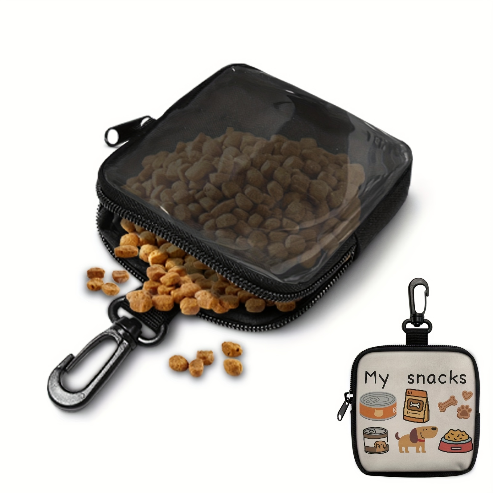 حقيبة محمولة لحفظ طعام الكلاب، - مراجعة Food Snacks For Camping وسعره
