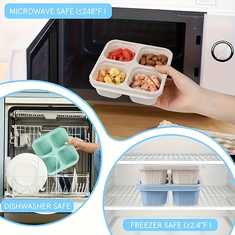 مجموعة من 2 علب غداء بلاستيكية - مراجعة Food Prep Snacks وسعره