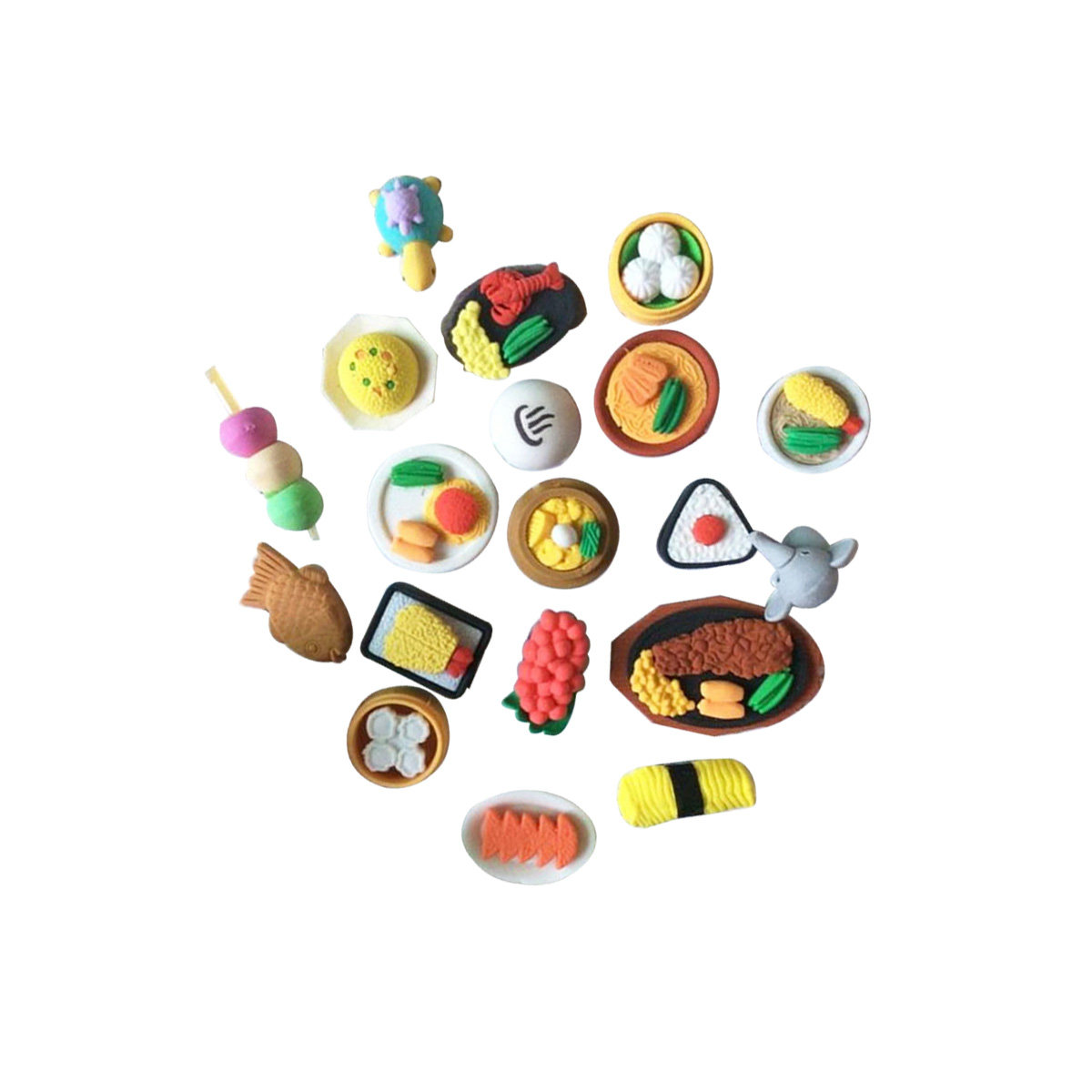 12 قطعة من الممحاة بتصاميم وجب - مراجعة Food Snacks Easy وسعره