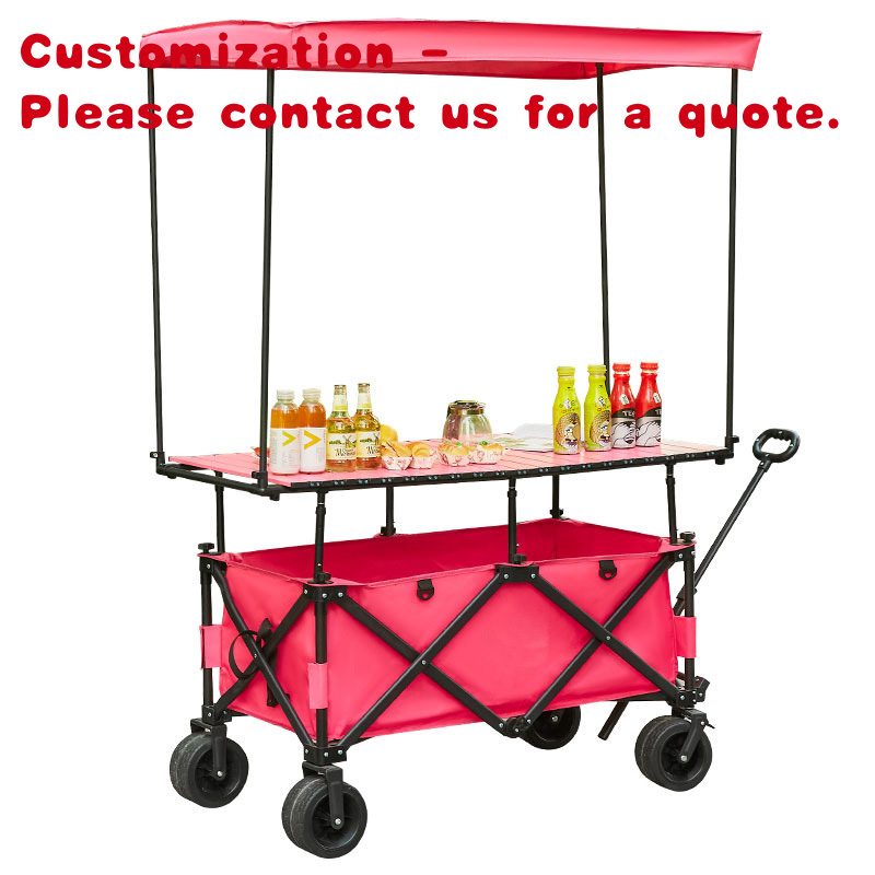 Custom.Hot بيع عربة بلاستيكية  - مراجعة Food Snacks For Camping وسعره