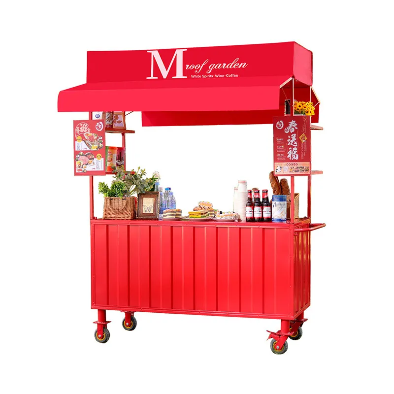 عربة طعام من الحديد المطاوع، ك - مراجعة Snacks Food Stall وسعره